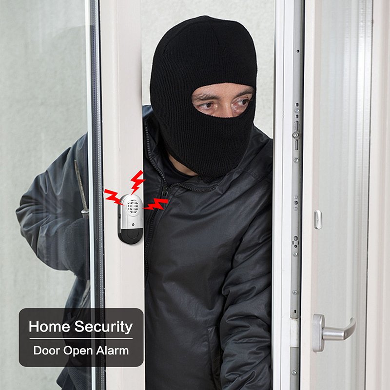 Daytech DA03 120db dependent wireless security window door alarm automatic stop door alarm