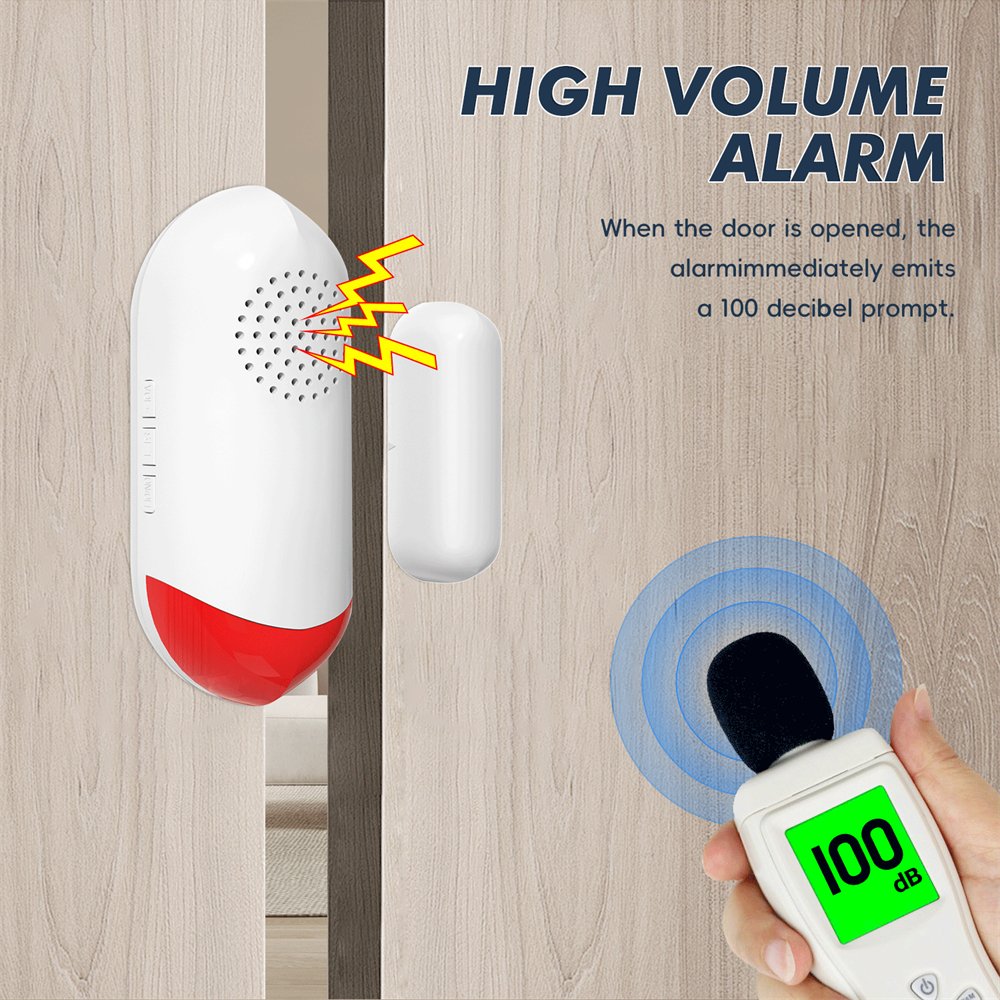 eMylo Wireless Anti-Theft Door/Window Magnetic Detector Alarm System Portable Remote Control Door and Window Alarm