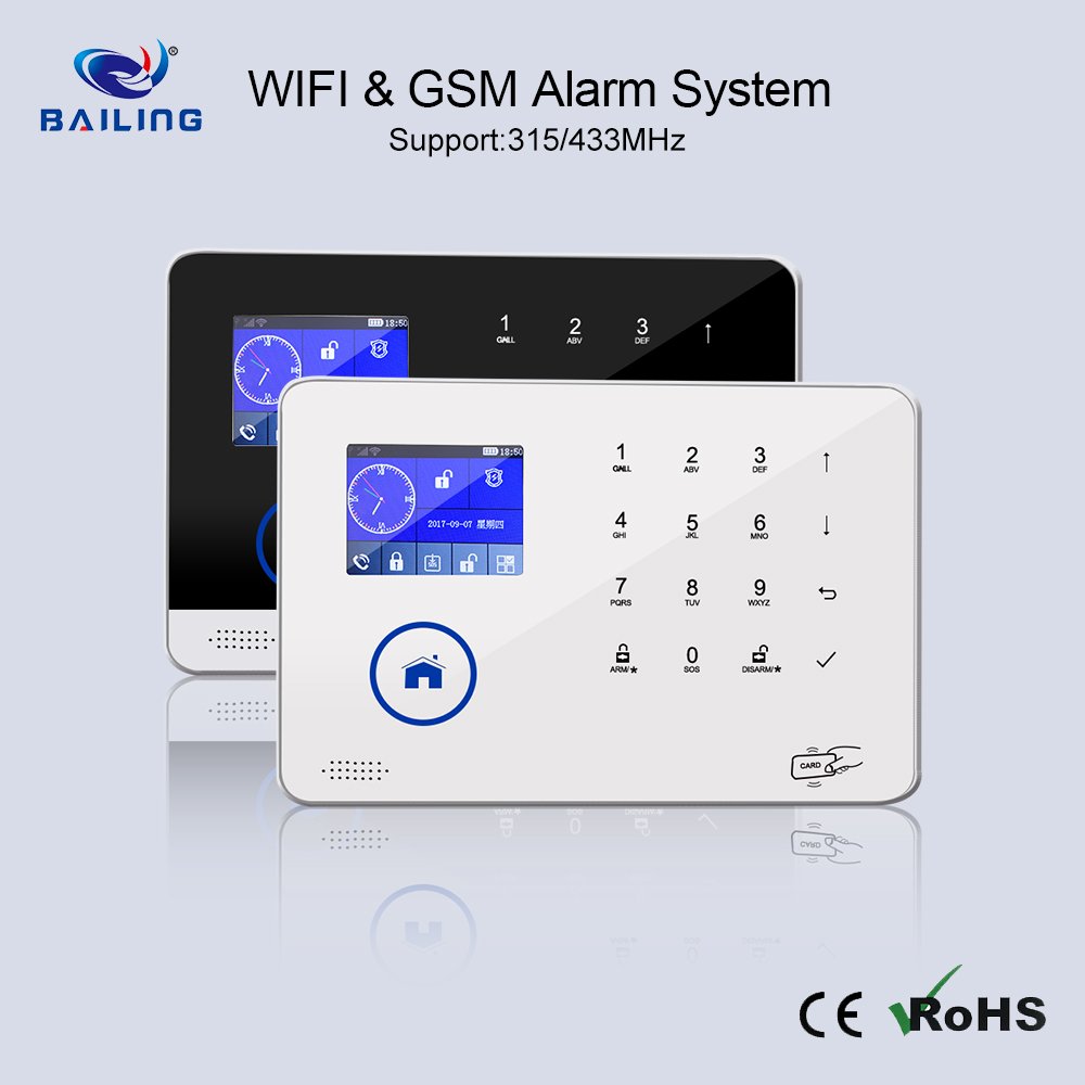 Smart WiFi and GSM Home Security System Anti-Theft Burglar Alarm System