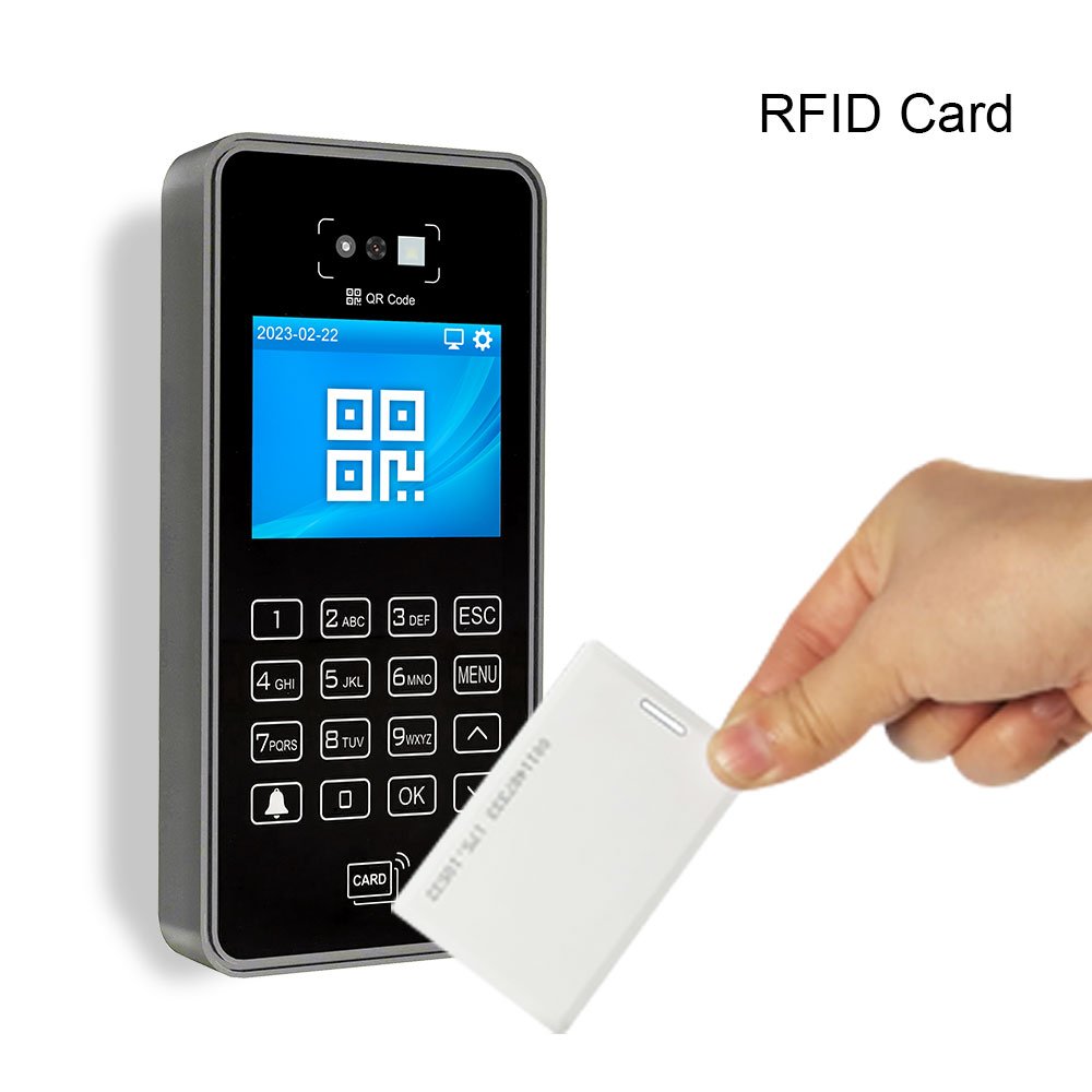 QR Code Biometric Wifi Time Attendance Password Facial Access Control System AI Recognition Terminal