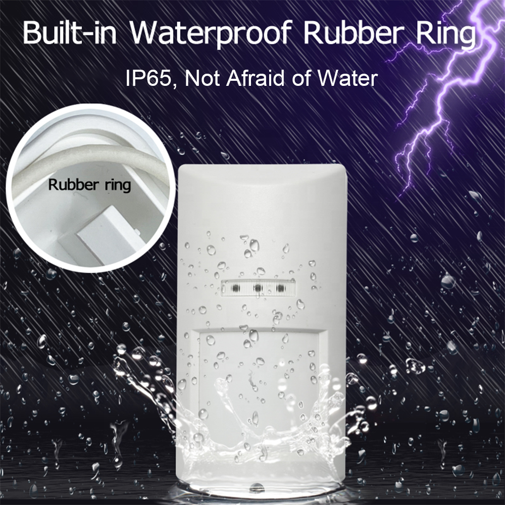 433MHz Outdoor Wireless PIR Motion Sensor IP65 Wireless Intruder Alarm System Detector for Perimeter Security Anti theft Alarm