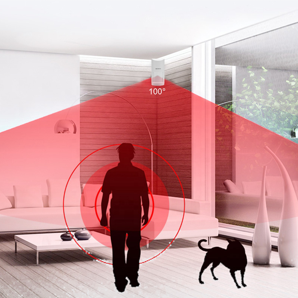 433MHz Outdoor Wireless PIR Motion Sensor IP65 Wireless Intruder Alarm System Detector for Perimeter Security Anti theft Alarm