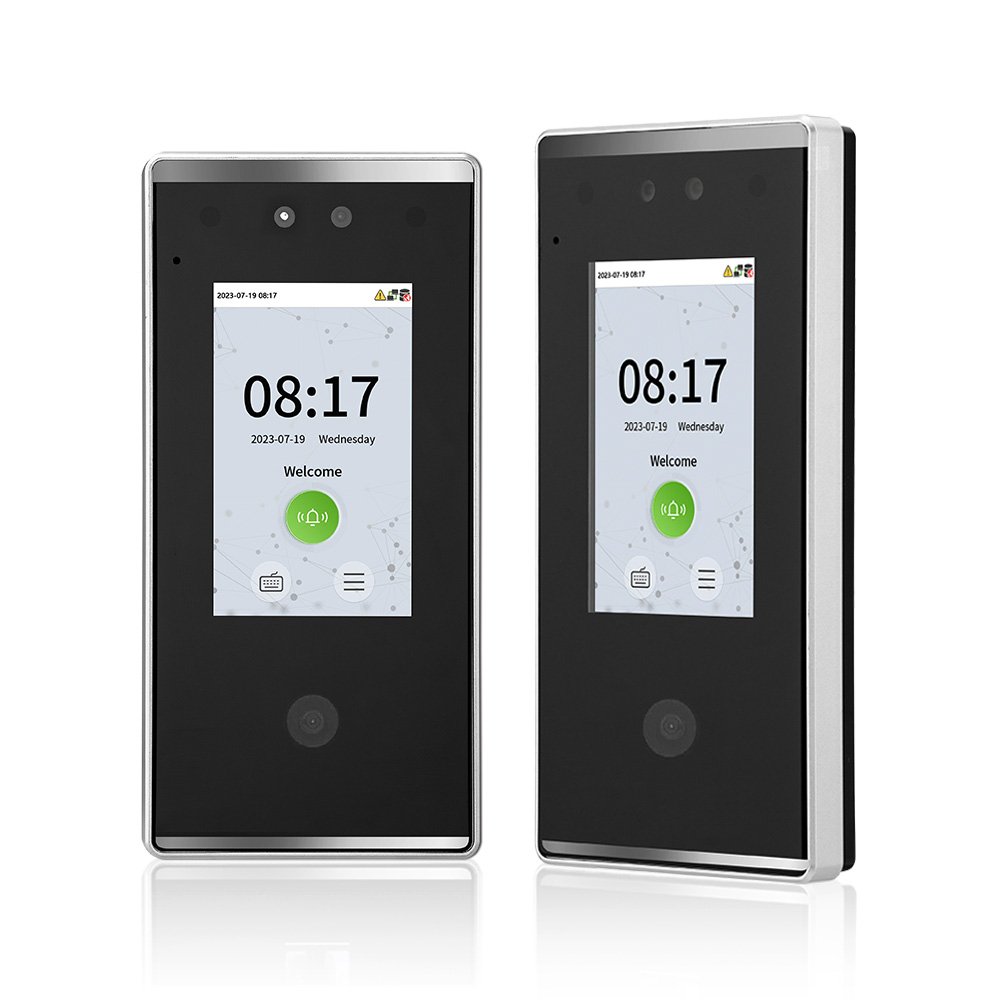 Face/QR code Recognition Time Attendance and RFID Card Access Control System Waterproof IP65 WIFI TCP/IP and USB port