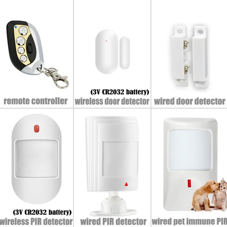 TYSH Tuya Smart Anti Digital Wired Burglar Burglay Sos House Intelligent Sensor Wireless Wifi Gsm Home Security Alarm Systems