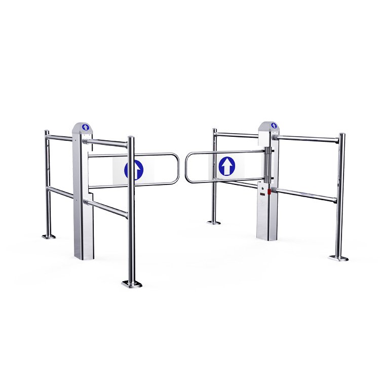 supermarket entrance access security gate with alarm system