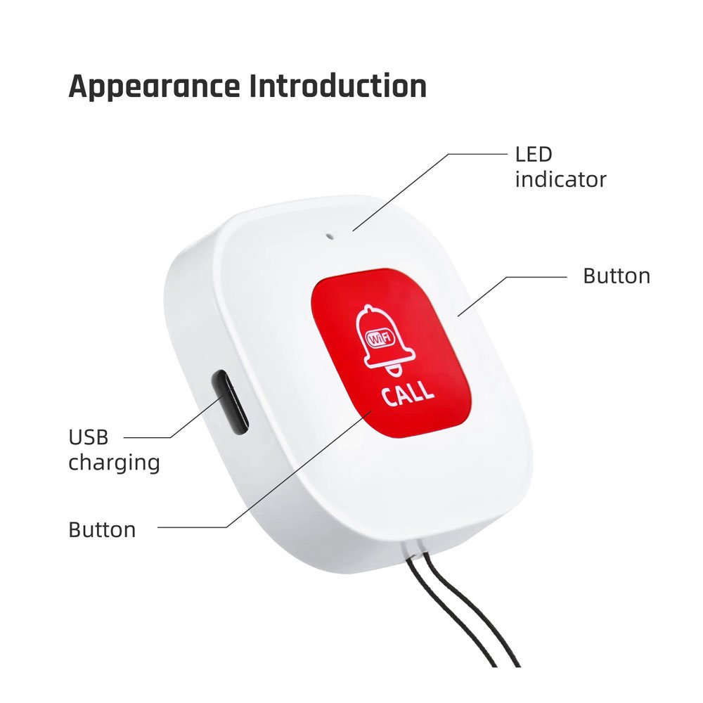 New Arrival Tuya Wifi Home Burglar Smart Alarm System Emergency Panic SOS Button with RF433Mhz PST-CF101W
