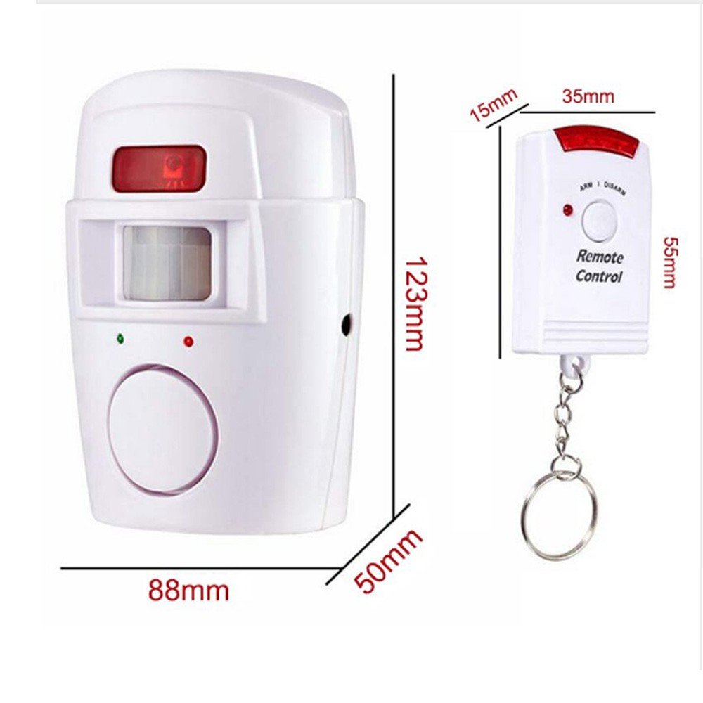 Remote PIR Motion Sensor Alarm 105dB Alarm Monitor Wireless Alarm system