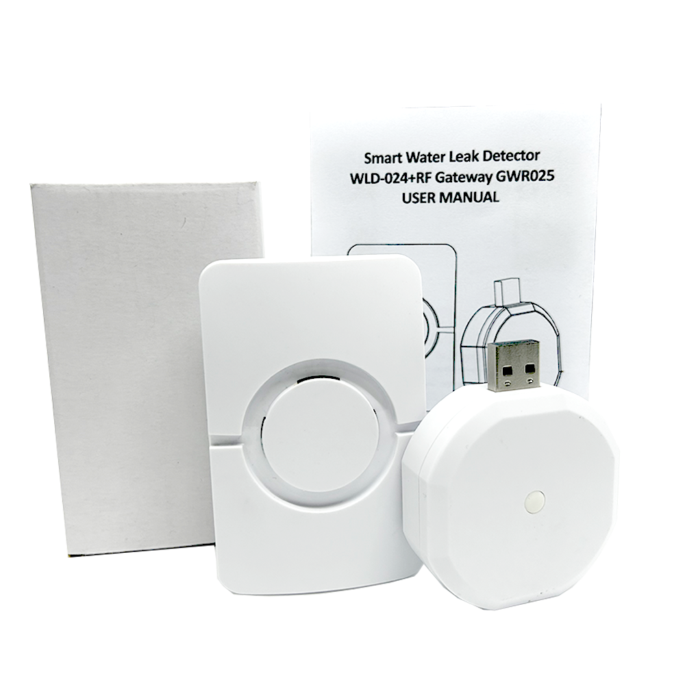 WiFi Water Sensor 4 Pack Smart Water Leak Detector Adjustable Sensitive Water Flood Leak Detector Sensor Alarm For Home