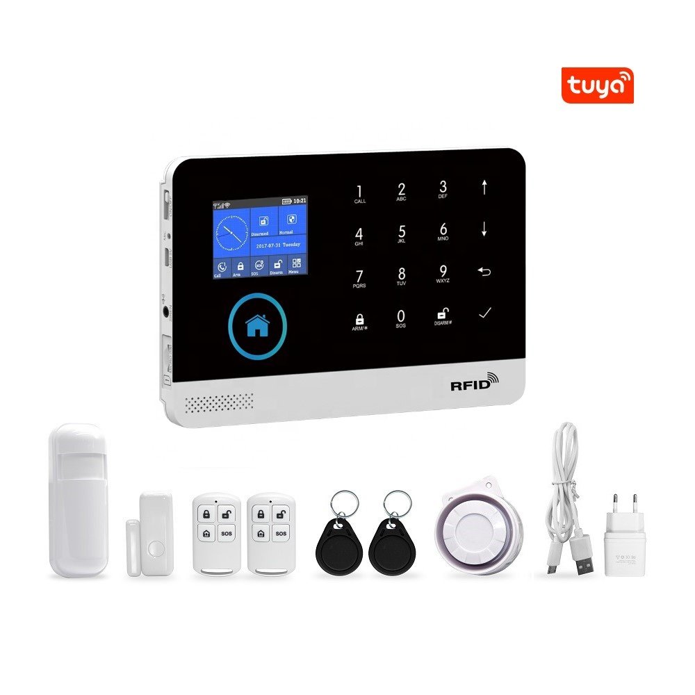 433MHz Wireless Alarma Antirrobo Casa Kit Completo Seguridad Para Hogar Tuya WiFi Smart Home Security Systems with App Control