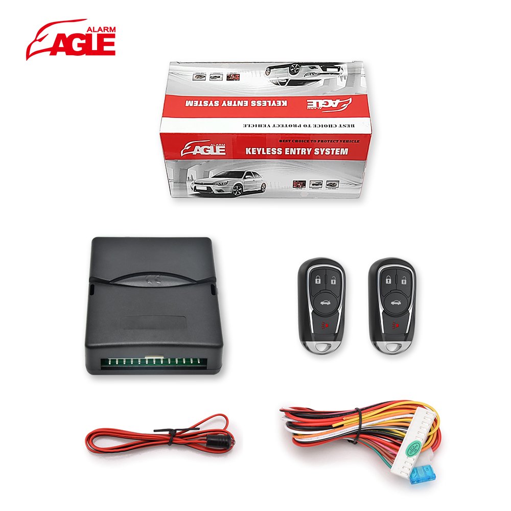 Universal Black CE DC 12V Car Alarm System Anti-hijacking Central Locking System One Way Smart Keyless Entry Car Security System