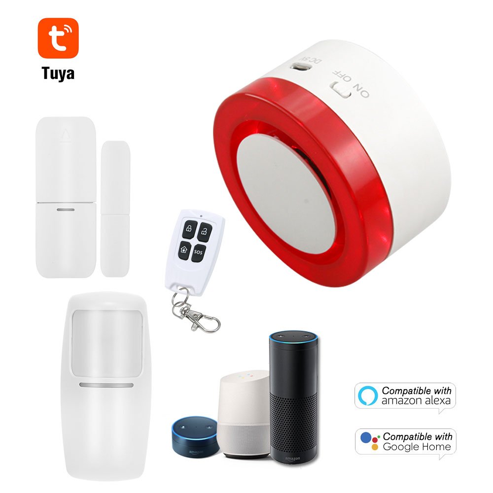 Best Price OEM / ODM Home Security System Indoor Tuya Smart Wifi Alarm Siren With Smart Life App Control PST-H1