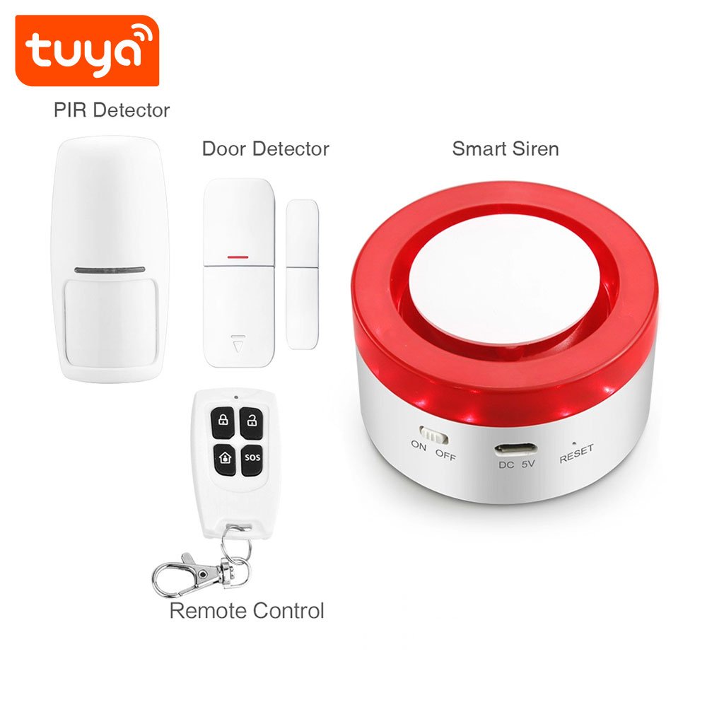 Best Price OEM / ODM Home Security System Indoor Tuya Smart Wifi Alarm Siren With Smart Life App Control PST-H1