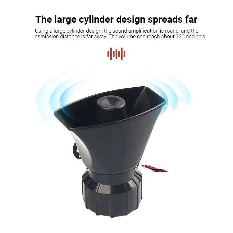 60W megaphone horn speakers audio system sound vehicle system emergency motor alarm power loud electric speaker horn for car
