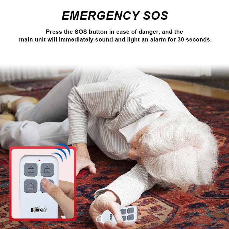 120dB Multi-functional Magnetic Door/Window Alarm with Remote Control for Home Security