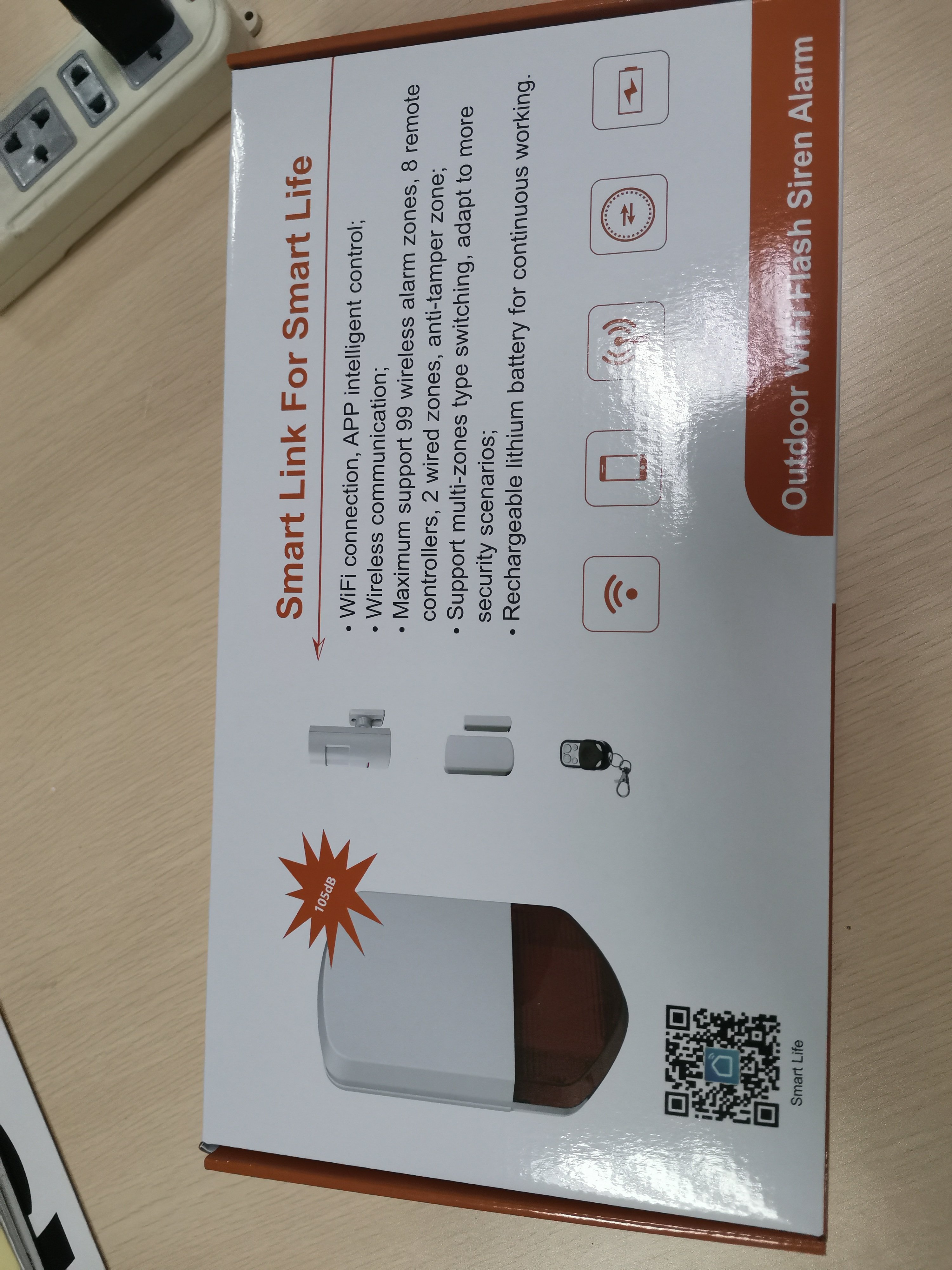 Smart Life Wifi outdoor siren spot alarm system with Alexa and google home