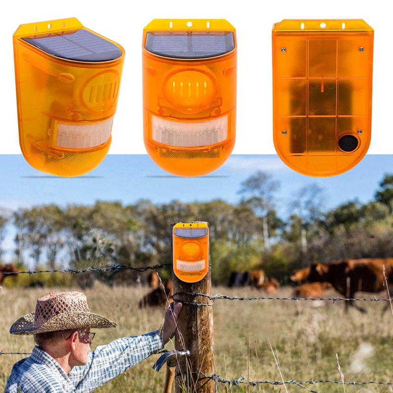 Wireless Solar RF Remote Alarm Siren Solar Power Outdoor Sound Light Siren Home Security Alarm System