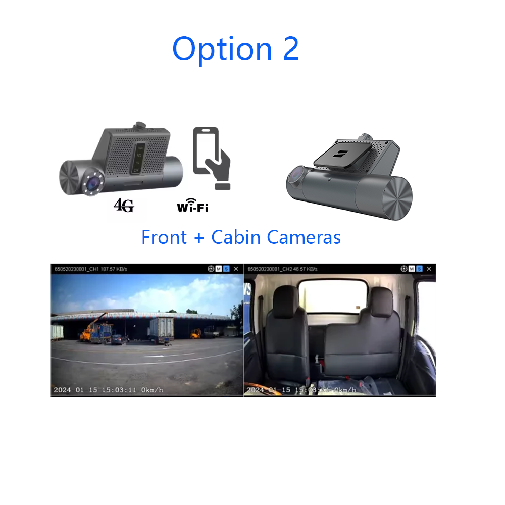 Updated Dashcam ADAS DSM Driver Fatigue Monitor Alarm System 4G GPS Video Recording Fleet Safety Solution For Vehicles