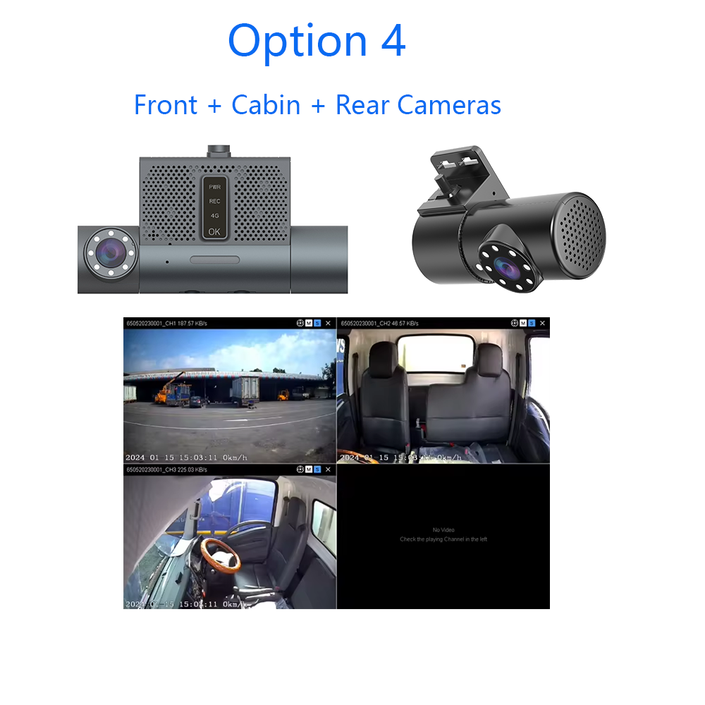 Updated Dashcam ADAS DSM Driver Fatigue Monitor Alarm System 4G GPS Video Recording Fleet Safety Solution For Vehicles