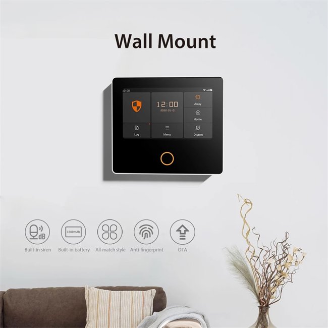 Glomarket Smart Home Whole House Linkage Tuya Wifi /4G Built-in Siren Security DIY System Wireless Security Protection