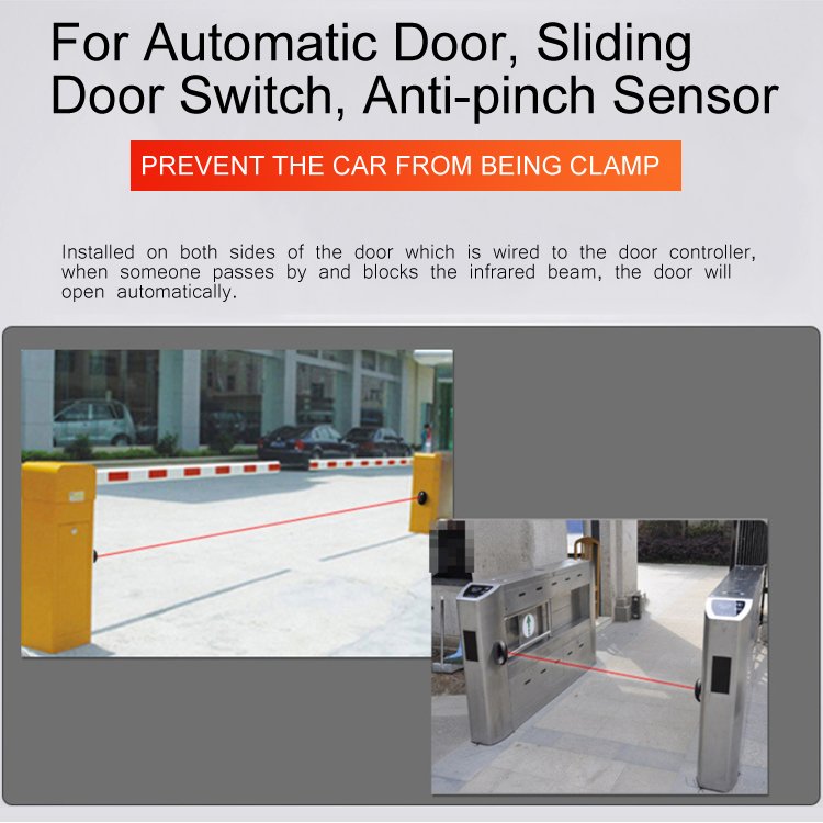4 Channel Frequency Adjusted Single Infrared Beam Sensor Fence Front Gate Security Detector