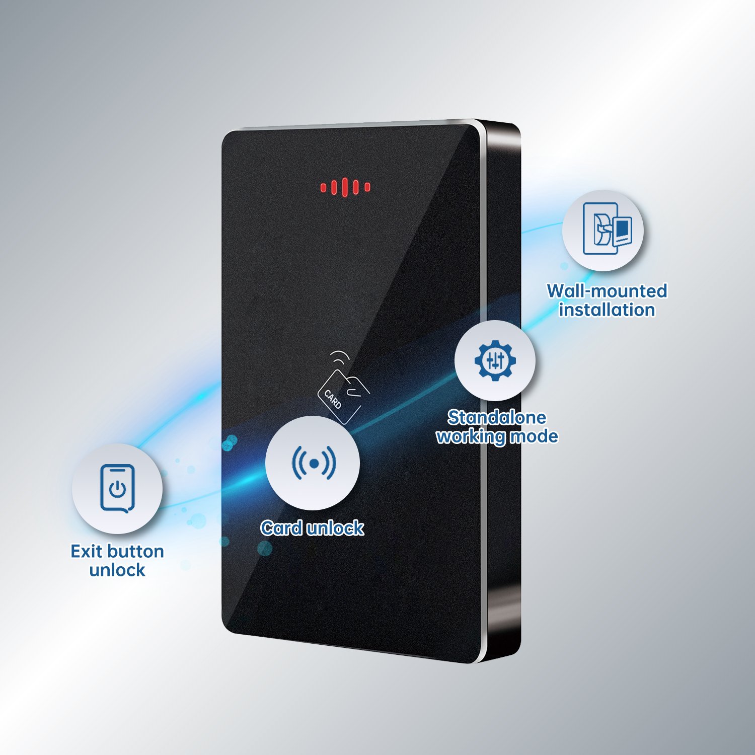 Trudian 7 Days Sampling RFID Reader OEM ODM Customizable Logo Access Control System IP Net Access Control