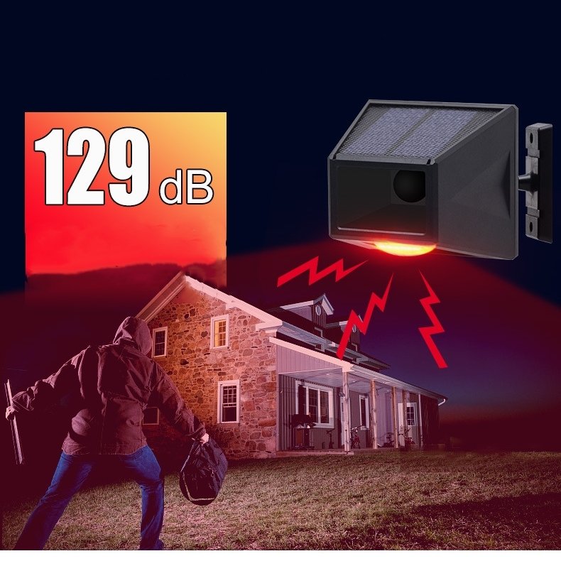 China newest outdoor waterproof security anti theft 4 modes wireless remote solar intruder alarm system
