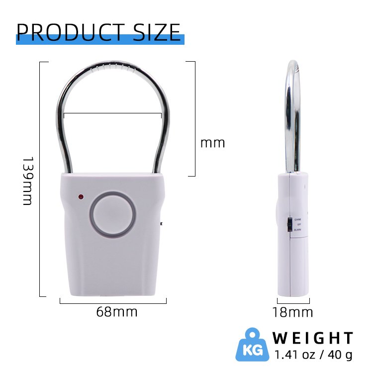 110dB Home Security Door Handle Sensor Alarm Wireless Anti Theft Device Door Alarm System
