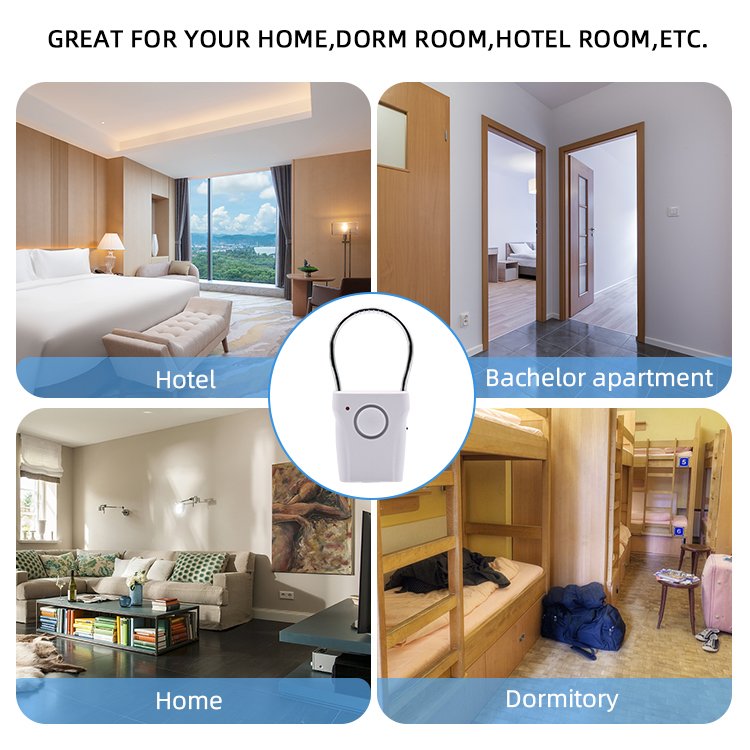 110dB Home Security Door Handle Sensor Alarm Wireless Anti Theft Device Door Alarm System