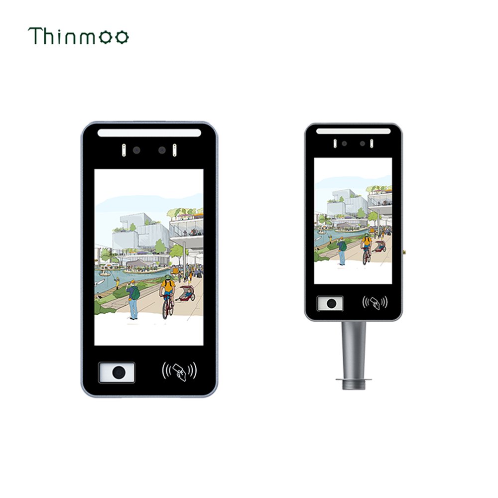 Thinmoo 8 Inch Android 11 Access Control Intercom QR Code Facial Recognition Touch Screen SIP Bluetooth TCP IP66 Access Control