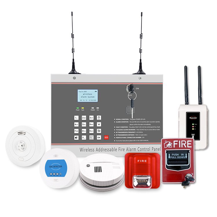 Wireless Addressable Fire Alarm Control Panel fire alarm systems Firefighting Equipment with Cheap Price