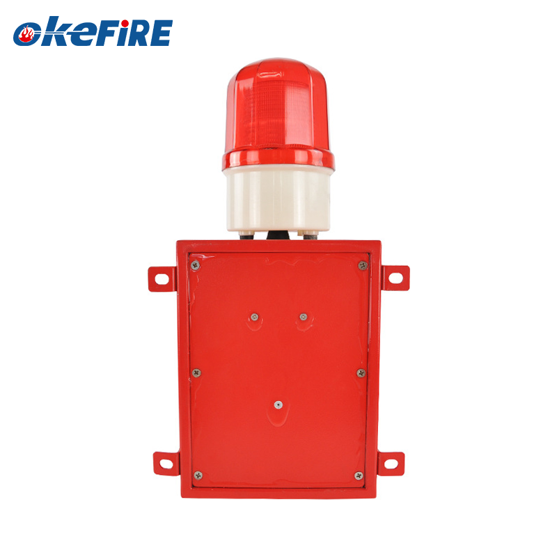 Okefire Industrial Audible and Visual Alarm Siren with Muti-frequency Flashing Light and Audio Warning Securlty alarm system