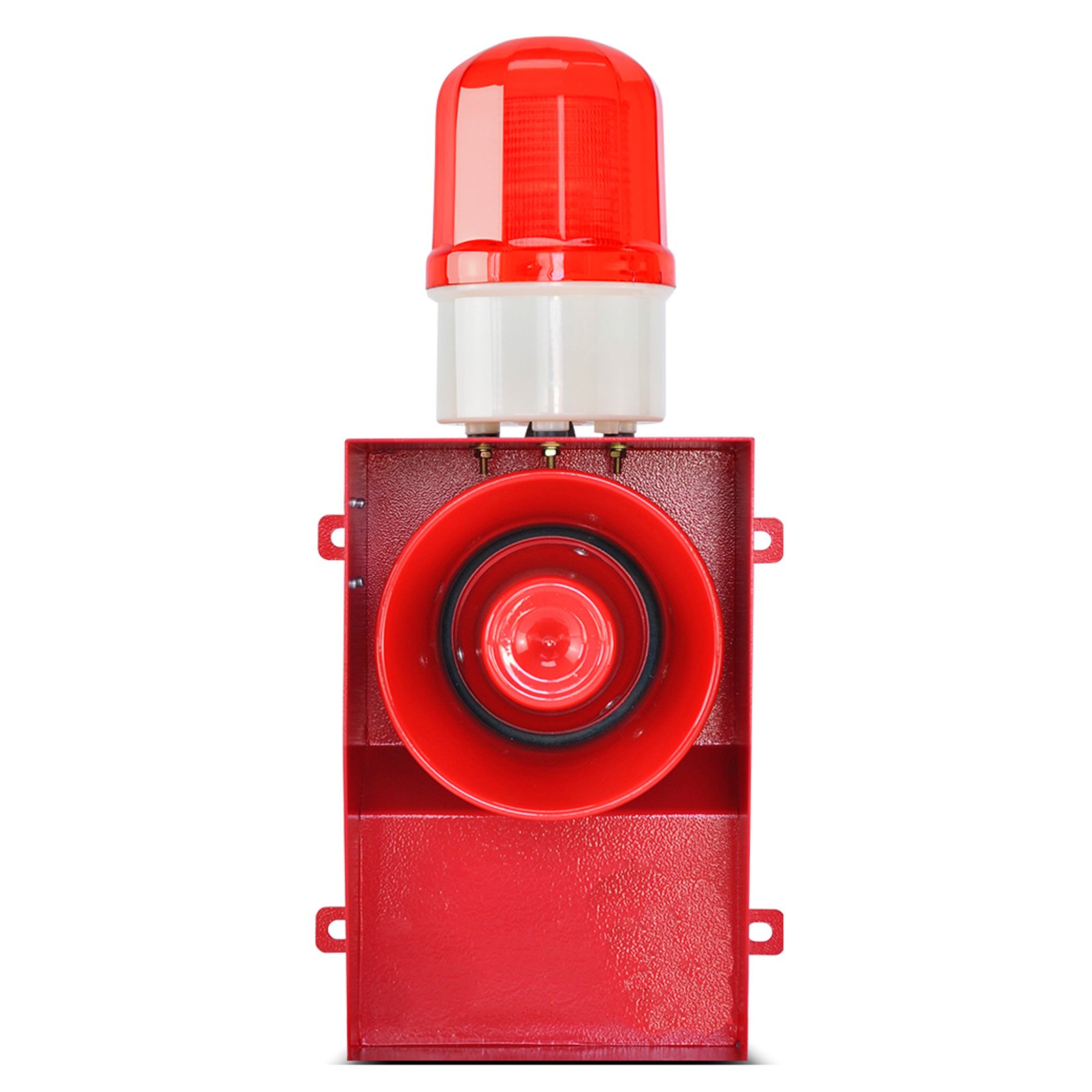 130dB powerful loud house alarm system high brightness LED strobe light IP65 waterproof outdoor smart siren earthquake alarm