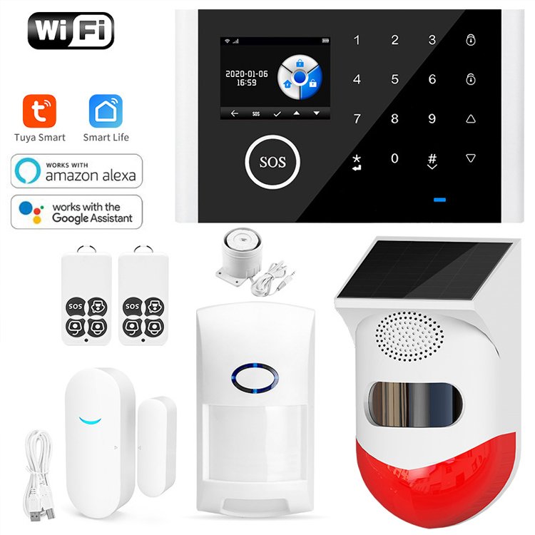 PIR Siren Outdoor Garden Solar Led Waterproof Detector Para Casa Alarmas for Home Burglar Security Alarm System