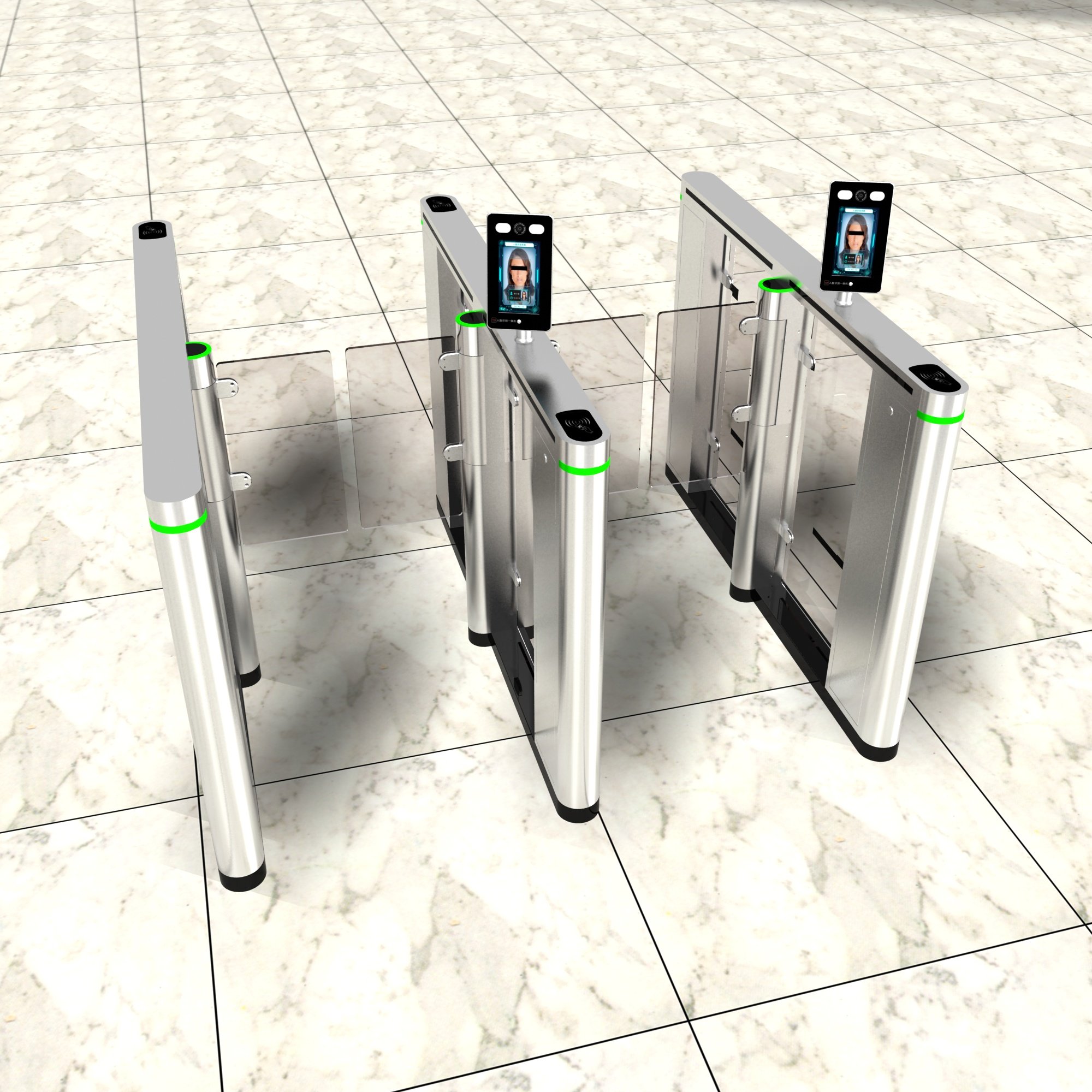 SEWO 7 inch Auto Biometric Face Recognition for Time Attendance Pedestrian Door Access Control Security System