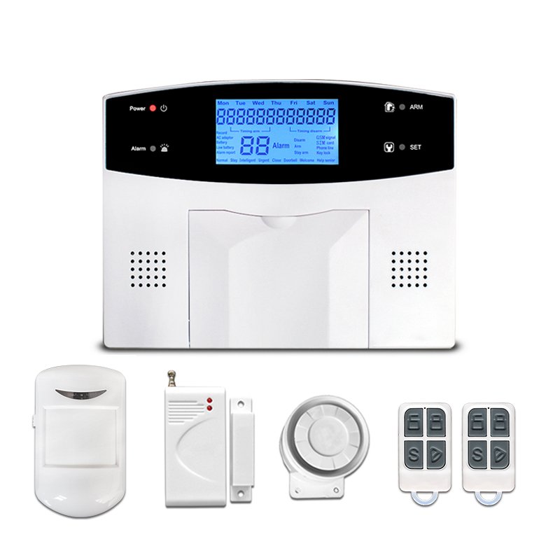 House Burglar alarme maison sans fil GSM PSTN WIFI Security Alarm System with Remote Controllers