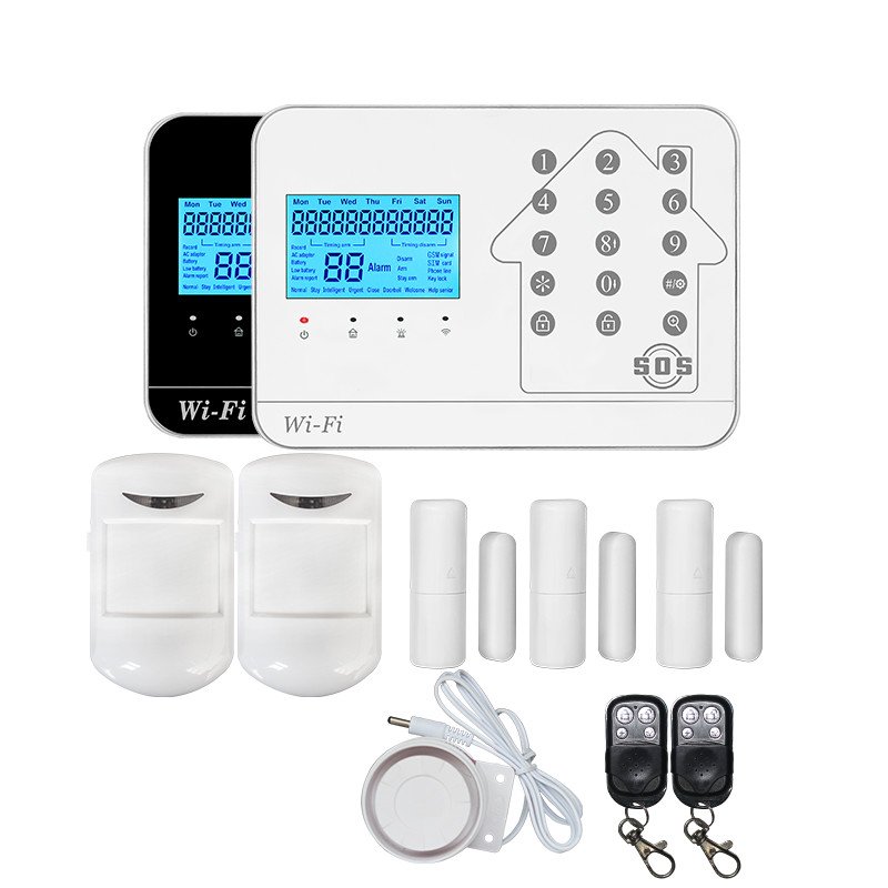 4G Network Wireless GSM WIFI PSTN SECURITY Alarm System for Home Office with Wifi Door/Window Sensor PIR Dectecter