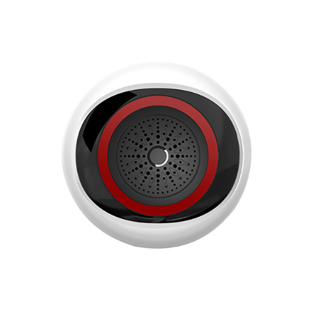 100dB Sound Tuya ZigBee Sound Flash Siren Horn With Rechargeable Backup Battery APP Notification For Burglar Intrusion System