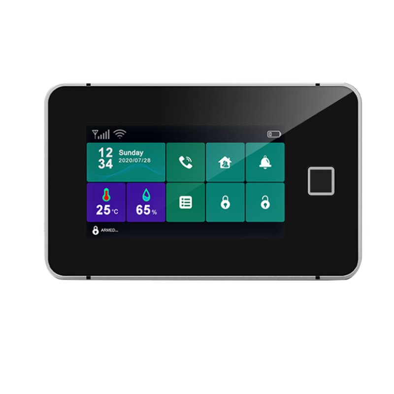 Tuya WiFi GSM/4G CID Alarm System Home Burglar Alarm System kit 4.3 inch Touch Screen Panel Alarm System Package
