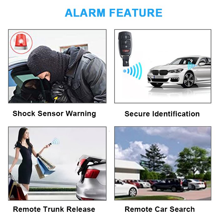 Max Car Alarm Security System manual starline b9 with Auto arming and Remote trunk release car alarm system