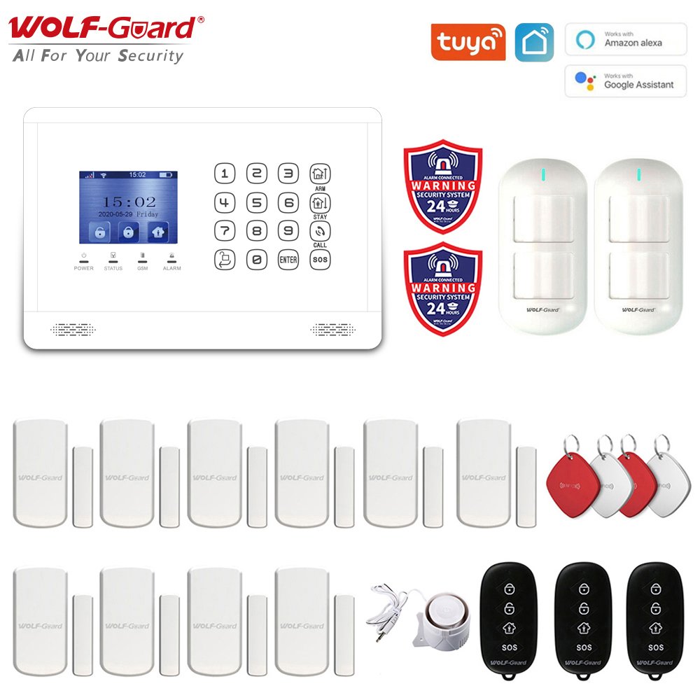 ITALIAN ALARM Antifurto Casa Wireless senza fili mod. FUTURA 2023 WIFI combinatore GSM App SMARTLIFE x Android/IOS sirena