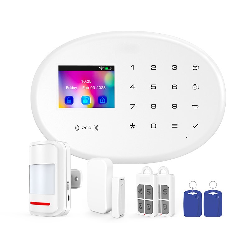 KERUI Tuya Smart WIFI GSM Security Alarm System Works Home Burglar Motion Detector Alarmas Para Casas