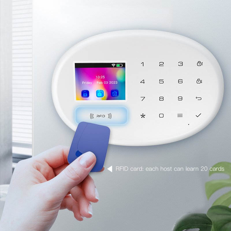 KERUI Tuya Smart WIFI GSM Security Alarm System Works Home Burglar Motion Detector Alarmas Para Casas