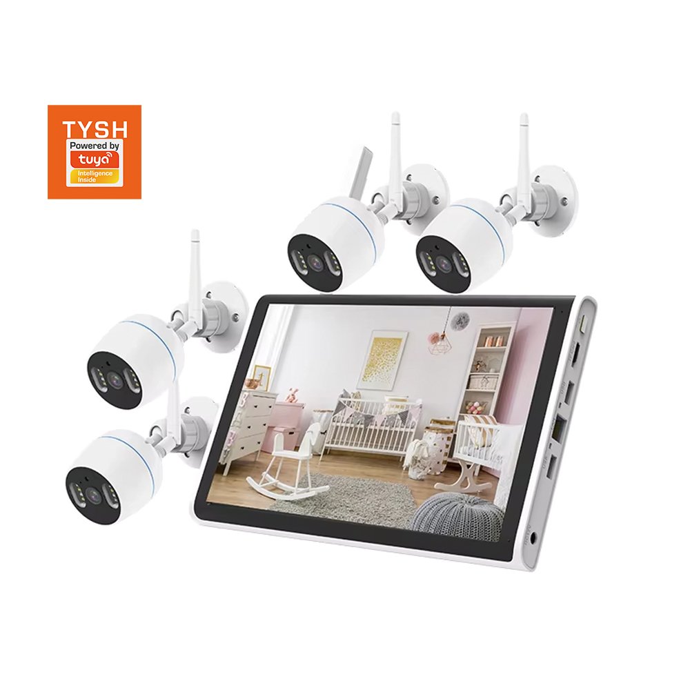 TYSH Tuya Home Life Waterproof Video Ip 1080p Wifii Home Security Alarm System with Cameras