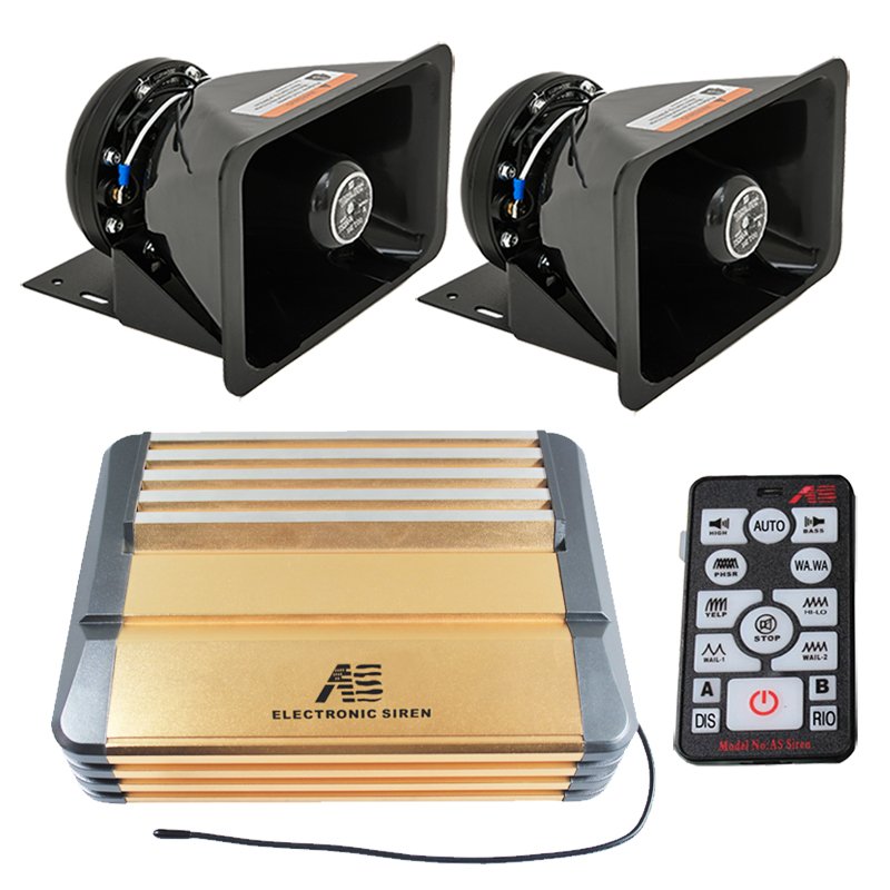 600W wireless siren car siren sirena emergency vehicle electronic ambulance firefighter siren amplifier