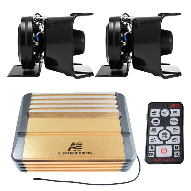 600W wireless siren car siren sirena emergency vehicle electronic ambulance firefighter siren amplifier