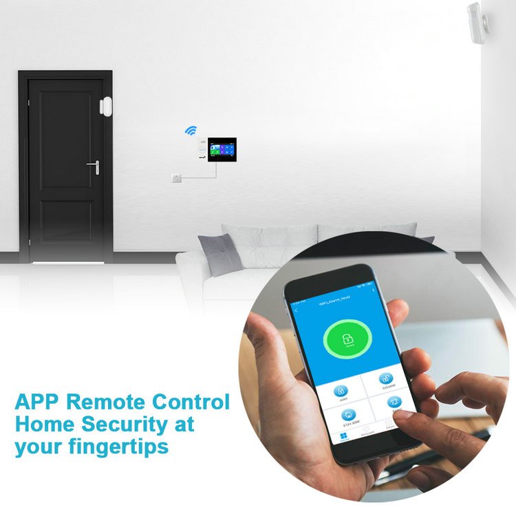 Hottest Tuya Smart Life APP Wireless WIFI GSM Home Security Alarm System with Smart Motion Detector