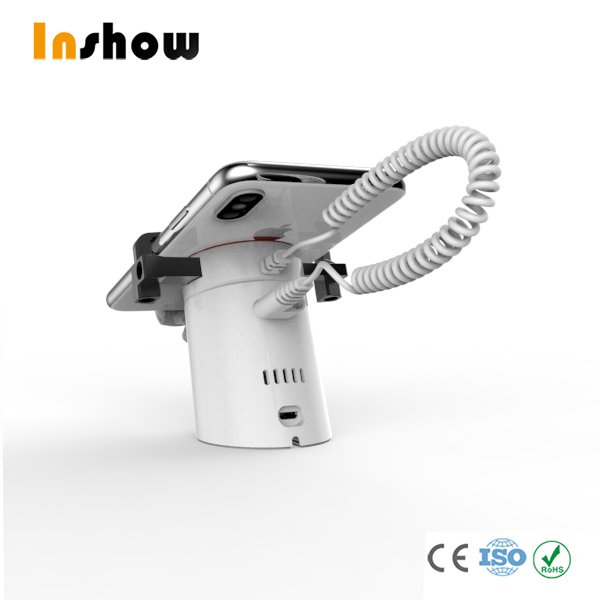 A112-D Tablet Alarm System Mobile Phone Security Display Stand With Clamp Smartphone Anti Theft Holder With Charging Cable