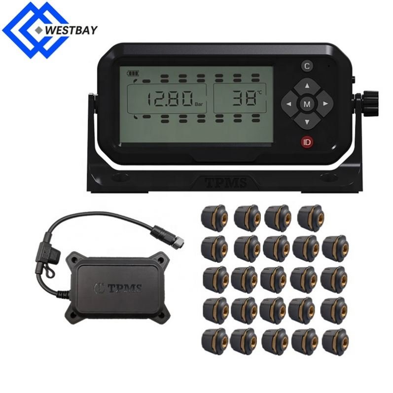 Westbay 6 8 10 12 14 16 18 22 24 26 Wheel Internal 10 tires ternal Bundled sensors truck TPMS alarm system tpms truck