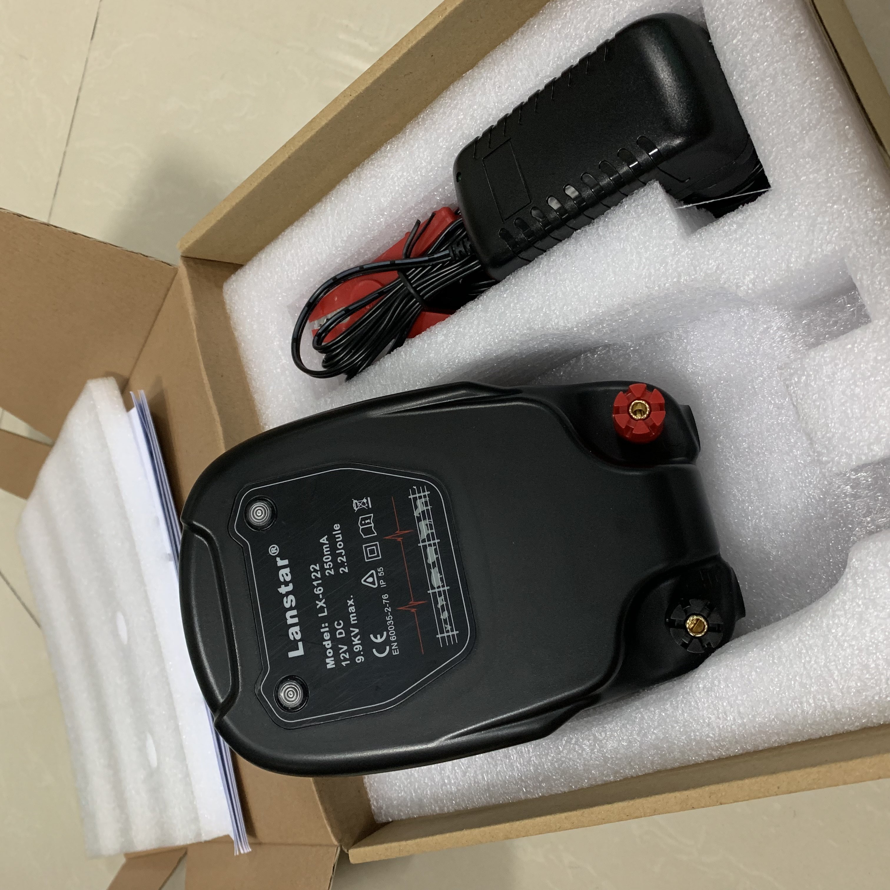 20KM 2.2J Electric Fence Energizer/Charger/Controller, 12kV Animal Management System - Lanstar LX-6122