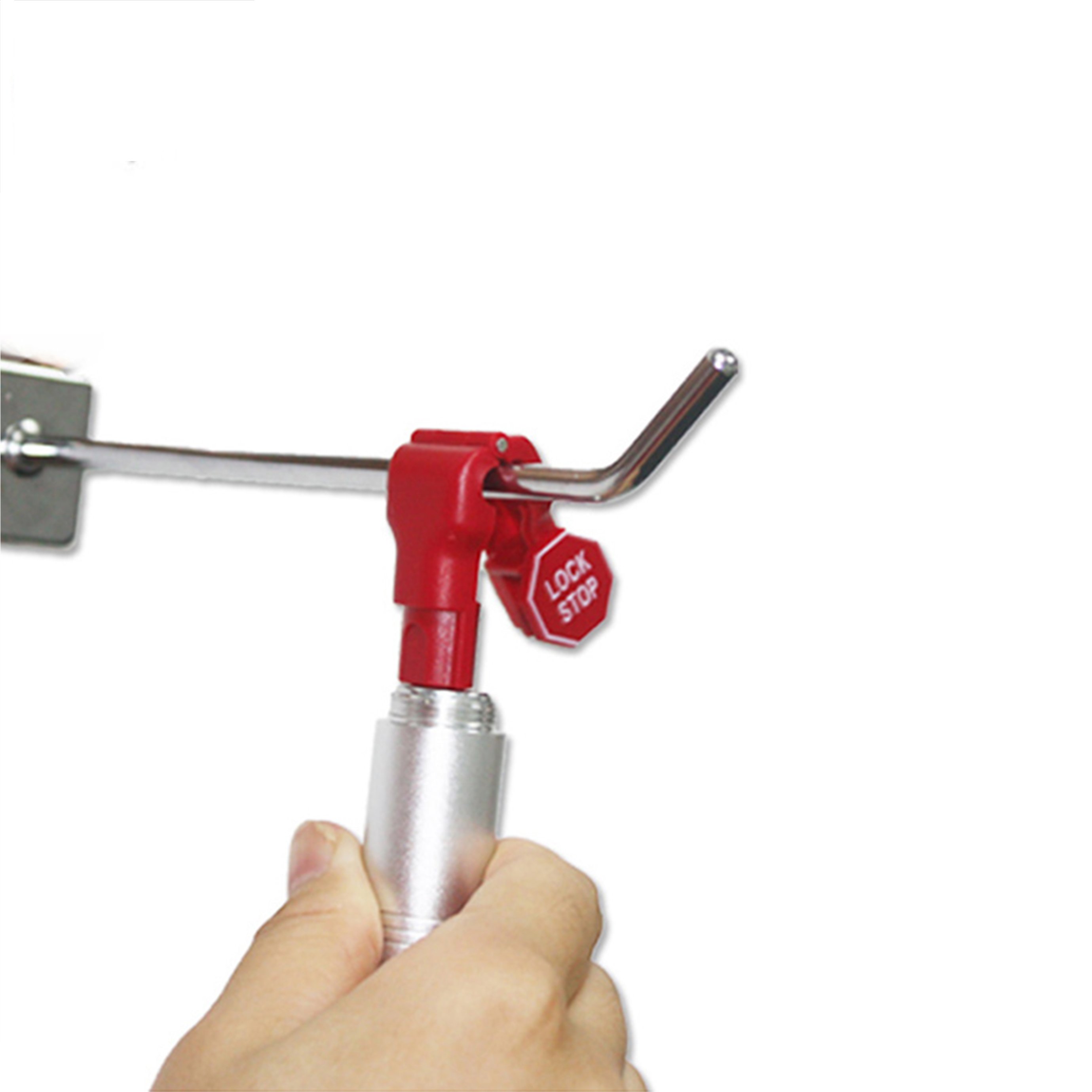 With security alarm system eas shop magnetic security peg hook stop lock & Stop lock